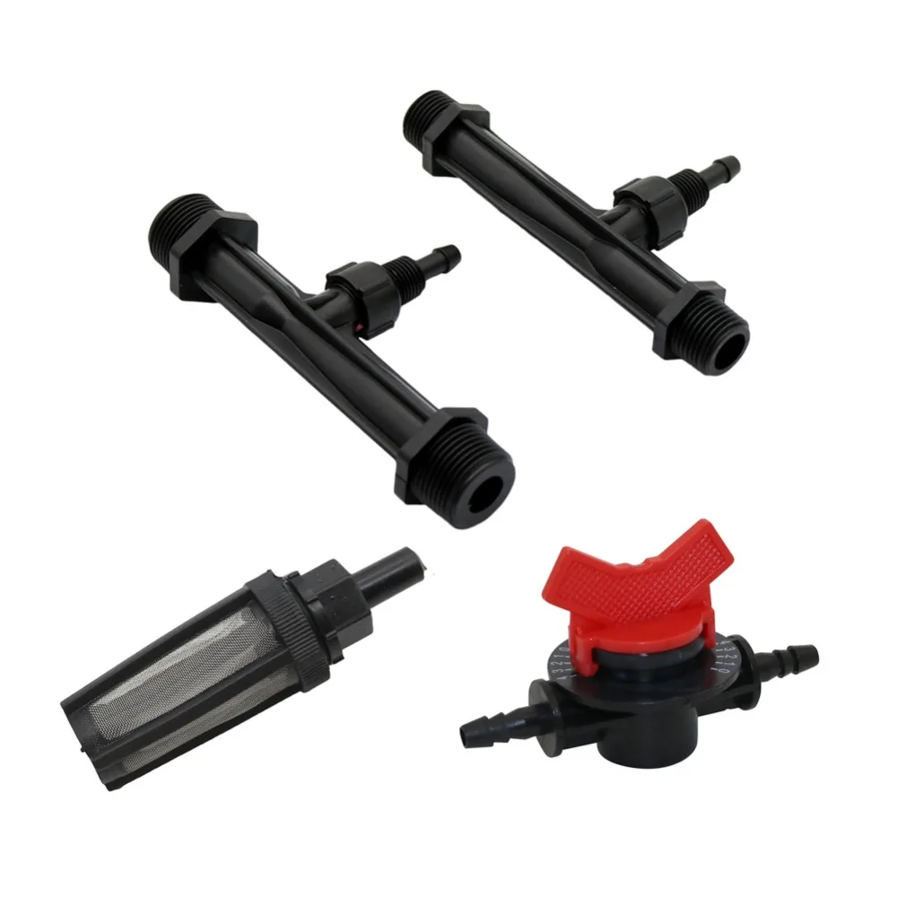 

Irrigation Venturi Fertilizer Injector, Water Flow Control Valve, Water filter Garden Agriculture Watering Pipe Fitting 1 Set