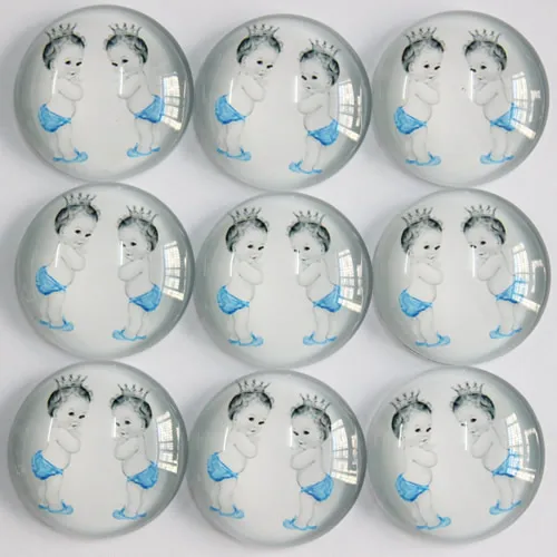 Круглые стеклянные кабошоны для фотосъемки 25 мм в случайном порядке форме короны