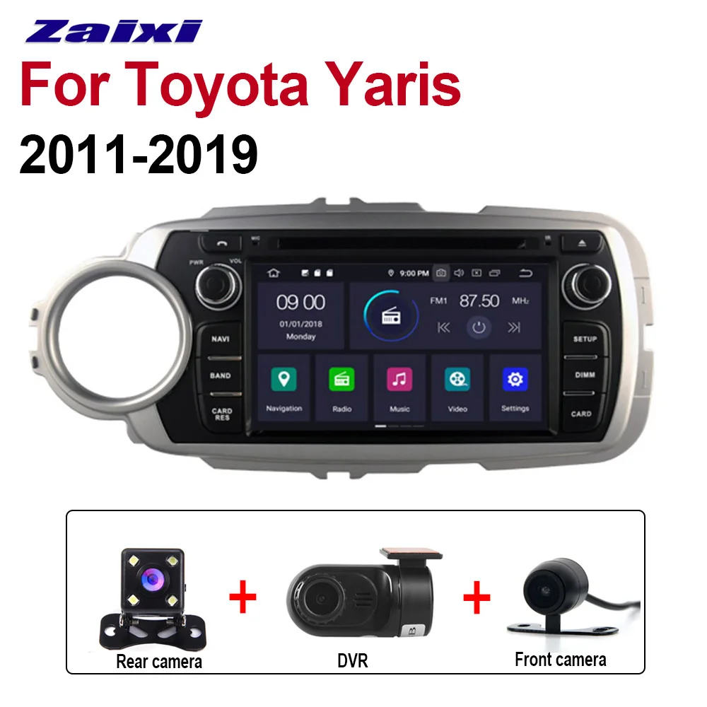 Extra 3 Accessories ZaiXi " мультимедиа для Android плеер 2 Din wifi gps-навигация Авторадио для Toyota Yaris 2011~ сенсорный экран Bluetooth - Цвет: Extra 3 Accessories