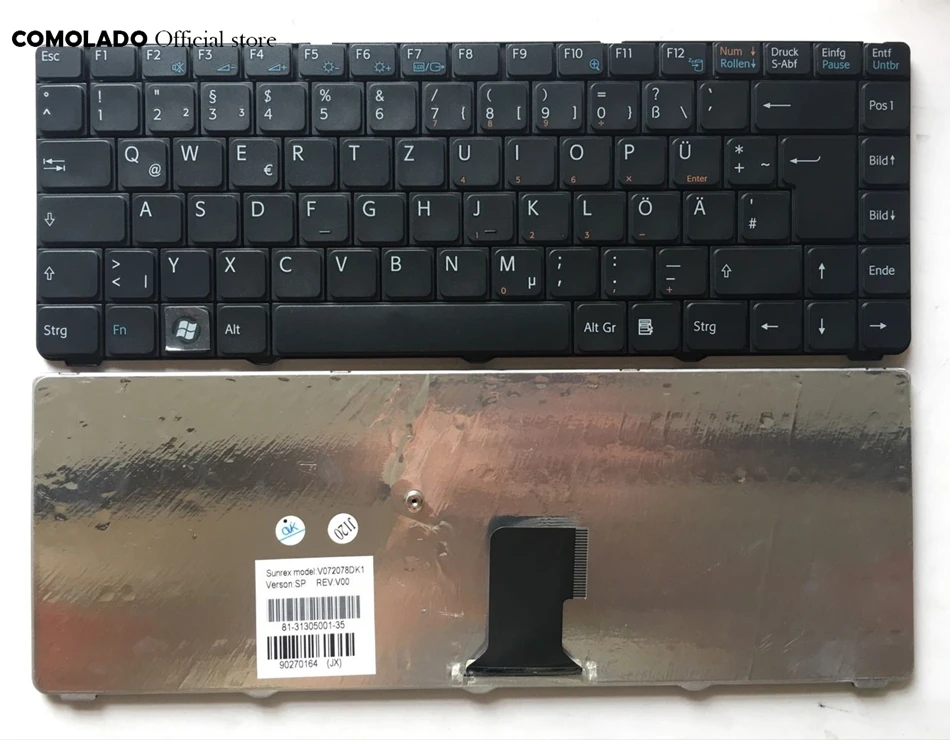 GR немецкая клавиатура для SONY VAIO VGN NS NR серия Черная Клавиатура ноутбука