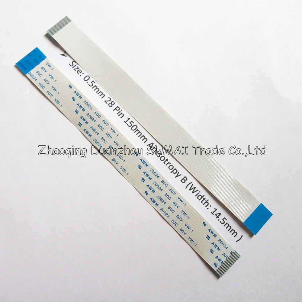 FFC FPC Гибкий плоский кабель 0 5 мм Шаг 28pin 150 Isotropy A или Anisotropy B AWM 20624 80C 60V |