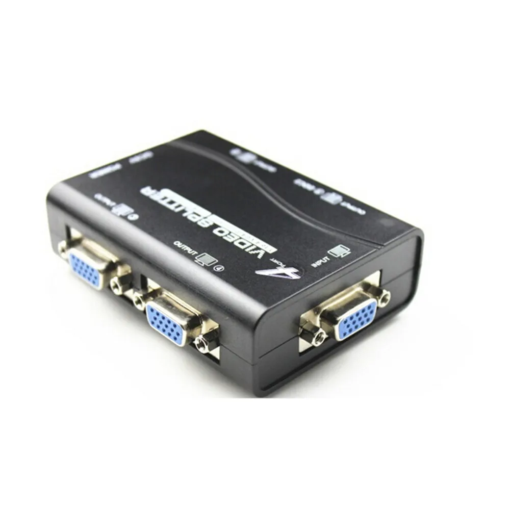 Новое поступление Fengru VGA Video Splitter Дубликатор 1-в-4-из 250 мГц устройства cascadedable