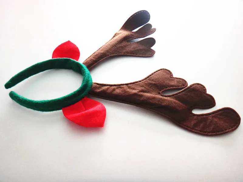 Ободок для волос с оленями рогами рождественскими рожками ободок ушками