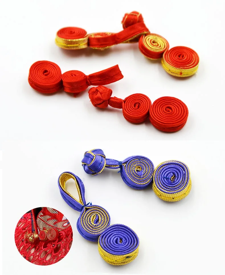 

7CM-Length,24 kinds Color,Rose Bud Chinese Traditional Knot Button Closure Applique,for Frog Closures Sewing & Craft Buttons