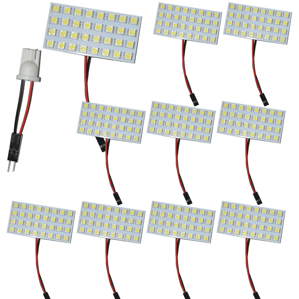 10 шт. W5W 5050 SMD боковые зеркала автомобиля 32 светодиодный свет Панель + T10 Ba9s