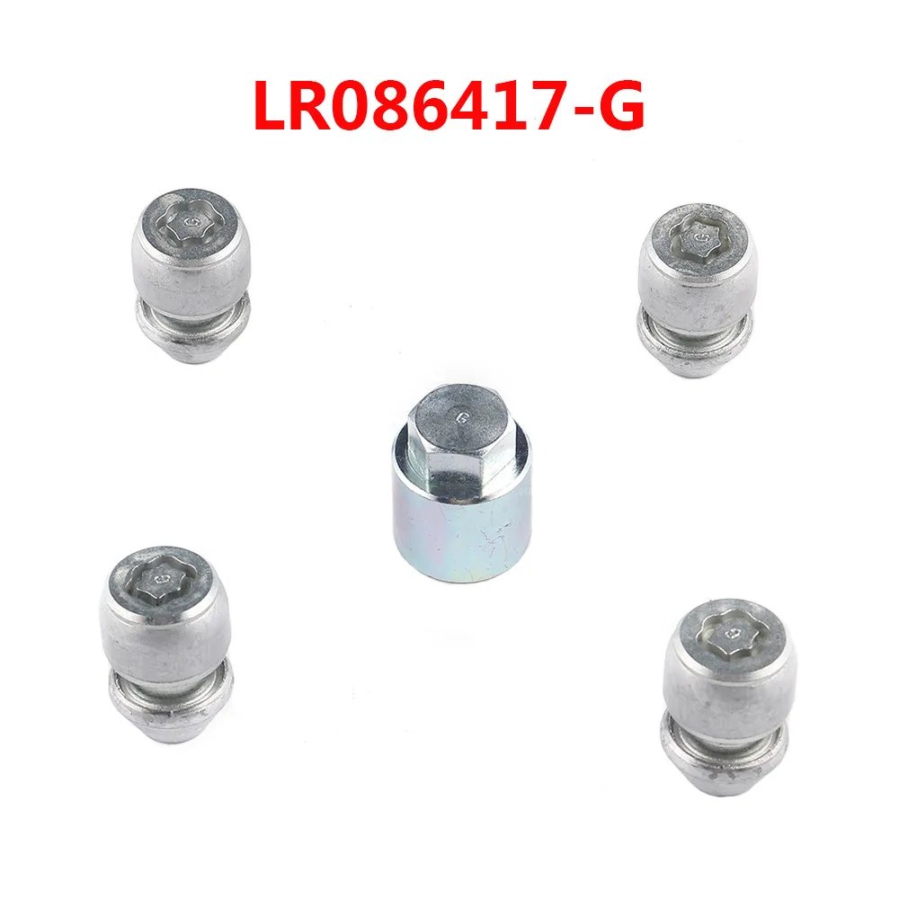 LR086417-G X4 блокировка колес Противоугонный болт с винтовым наконечником и x1 ключ инструмент для LAND ROVER 2012- Range Rover Evoque LR086417 - Название цвета: LR086417-G