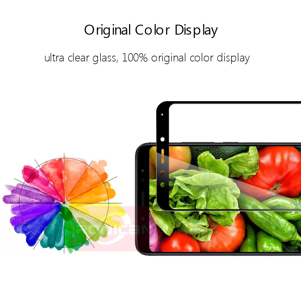 Защитное стекло для Xiaomi Redmi 5 plus защита экрана полное покрытие белый и черный