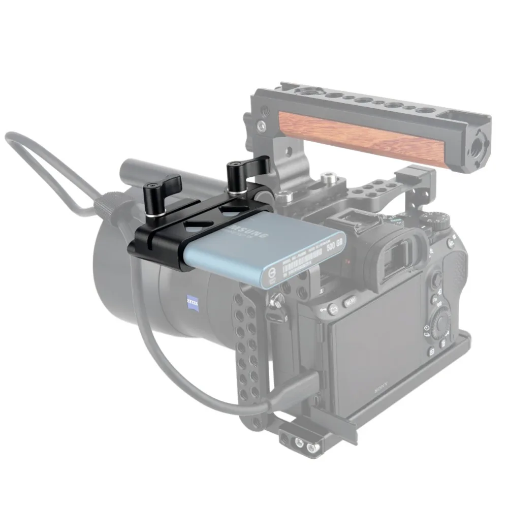 Крепление NICEYRIG для Samsung T5 SSD DSLR камеры крепление держатель BMPCC 4K Blackmagic Cinema Camera