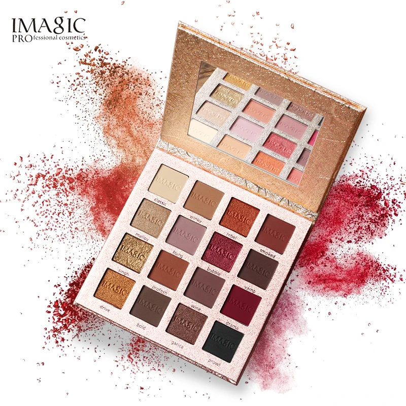 

Charming Eyeshadow 16 Color Palette Make up Palette Matte Shimmer Pigmented Eye Shadow Powder IMAGIC New Arrival