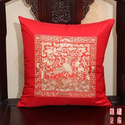 43*43 см Новая мода китайский стиль Золотой журавль узор парча и шелк сиденье