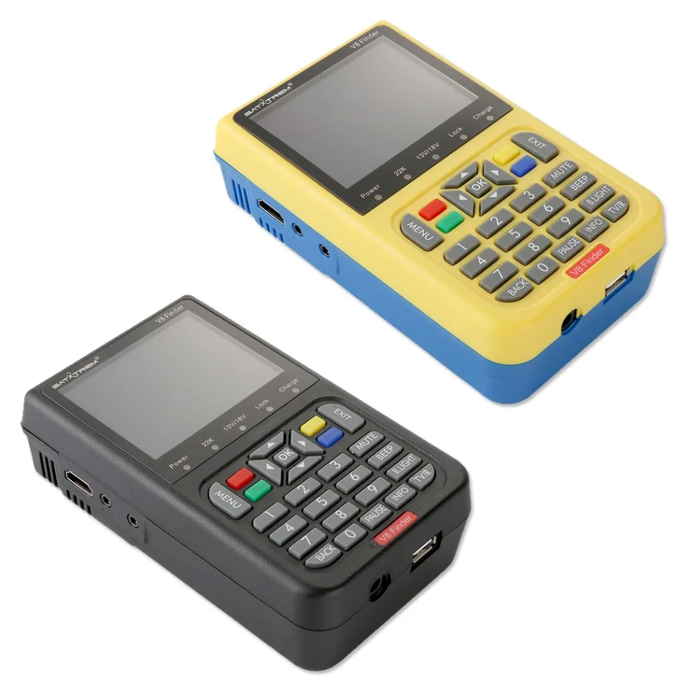 Satxtrem V8 Sat Finder Digital HD 1080P DVB S2 H.264 3.5" LCD Built-in Battery Uydu Sinyal Bulucu Satelite Finder Receptor