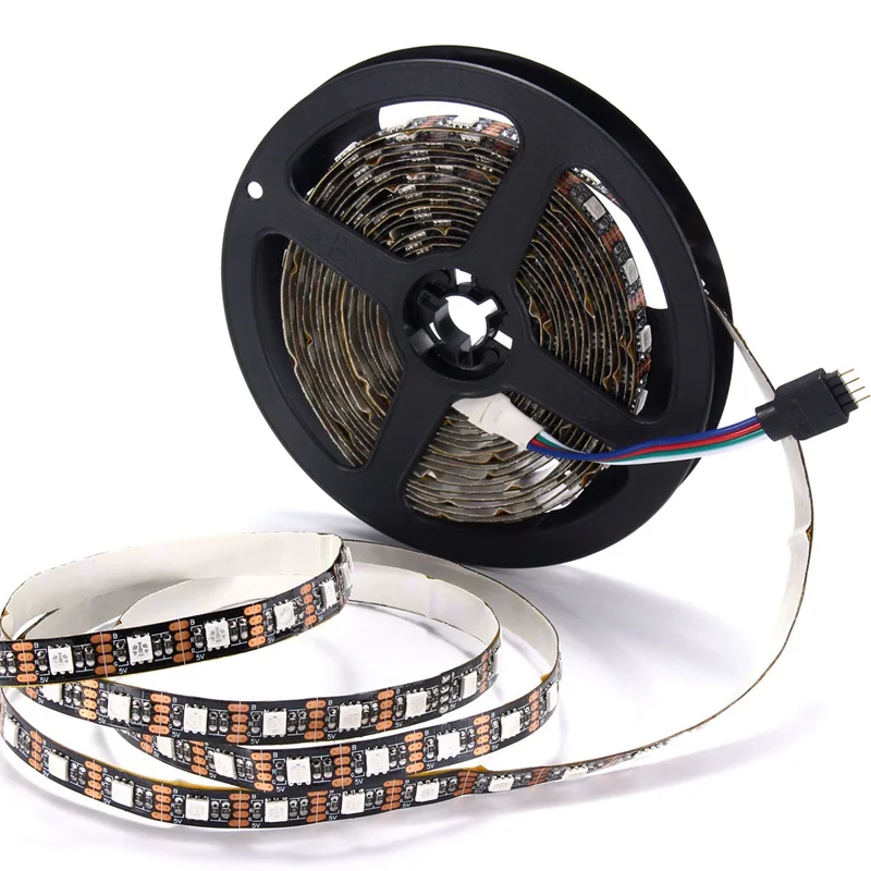 Smuxi 0,5/1/2/3/4/5 M 300/240/180/120/60/30 светодиодный USB RGB Светодиодные ленты света 5050 SMD ТВ заднее освещение с 24Key пульт дистанционного управления
