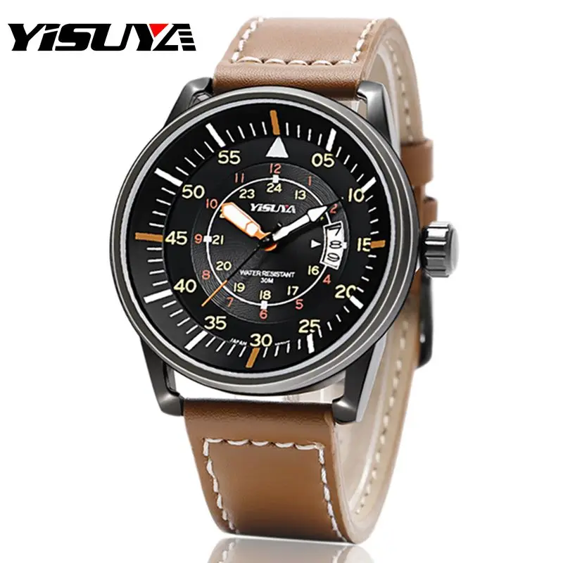 Часы мужские кварцевые спортивные водонепроницаемые с календарем 3ATM|watch military|watch