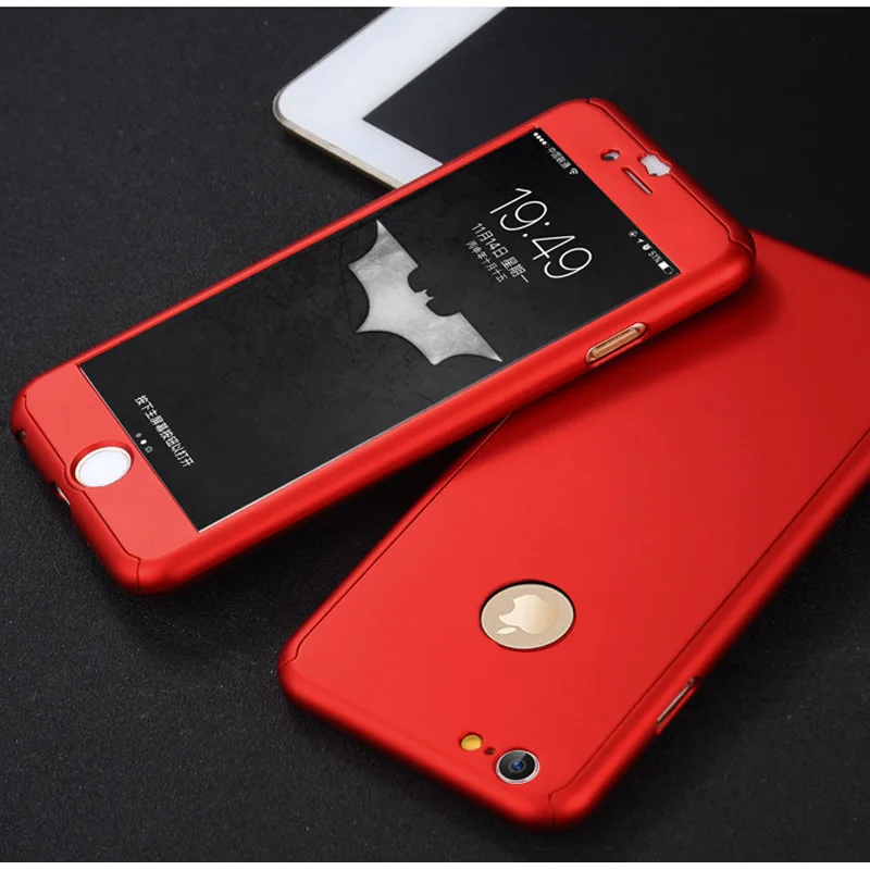 Smooth Red Ferising для Apple iPhone SE 5S 5 чехол 360 градусов передняя задняя полная защитная крышка для iPhone 5S, SE 5 чехол для телефона s Чехол - Цвет: Smooth Red