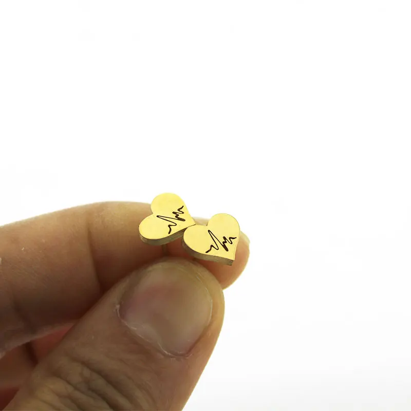 1 пара серьги гвоздики из нержавеющей стали|Серьги-гвоздики| |