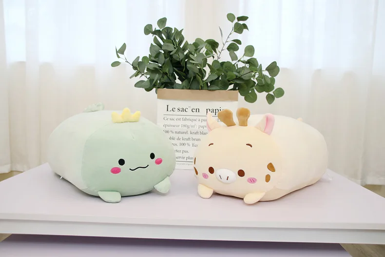 Мягкие животные мультфильм милые подушки толстый кот хомяк слон свинья плюшевая игрушка лягушка мягкие милые дети подарок на день рождения