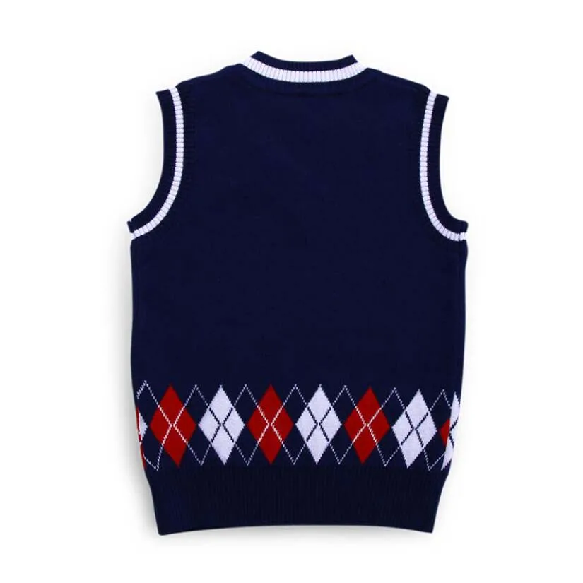 Детская одежда яркий Осенний жилет для малышей вязаный хлопковый детский без