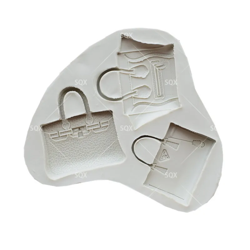 

Женская сумка-кисет, силиконовые формы для приготовления конфет пресс-формы для торта украшения инструменты Кухня аксессуары SQ16157