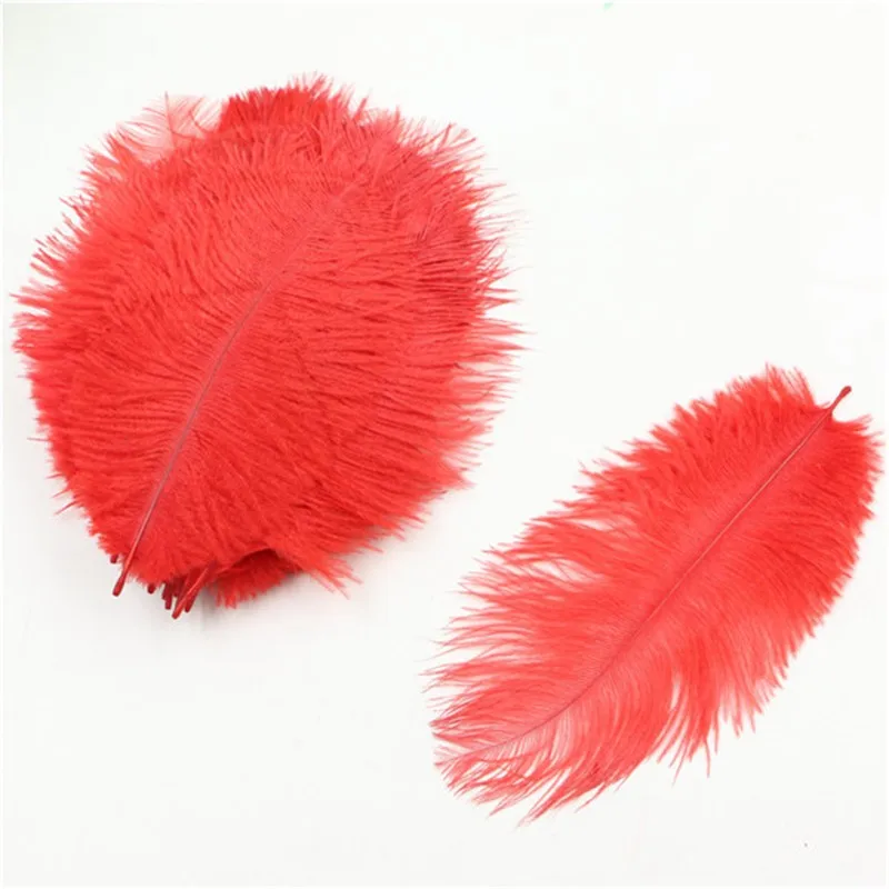 free shipping!50 PCS/lot beautiful Red ostrich feather 40-45 cm / 16 to 18 inches Wedding feather body Ostrich plumage