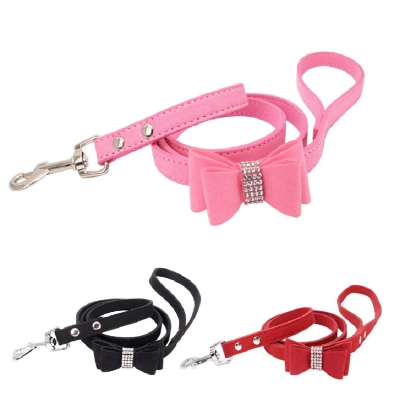 Бант для собаки со стразами ошейники и поводки чудесный галстук бабочка ошейник