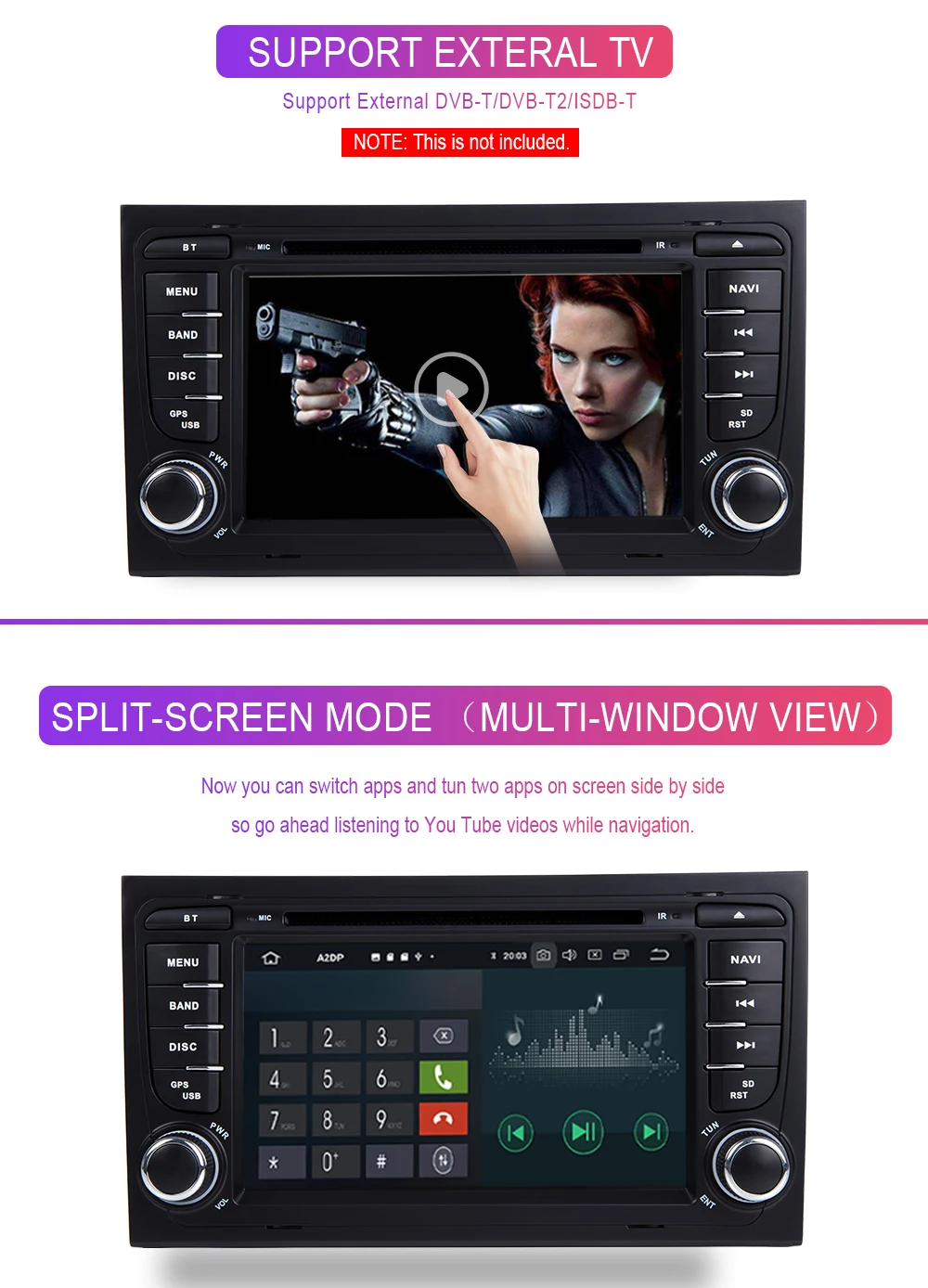 Xonrich Авторадио 2 Din Android 9,0 автомобильный dvd-плеер для Audi A4 S4 B6 B7 RS4 8E 8H 8F B9 Seat Exeo 2002-2008 gps Навигация Аудио