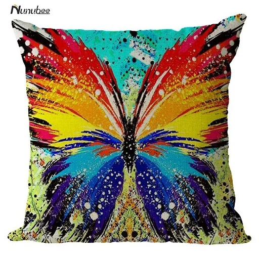 1 шт. бабочки из хлопка и льна Пледы Подушки Детские Чехлы для подушек сиденье