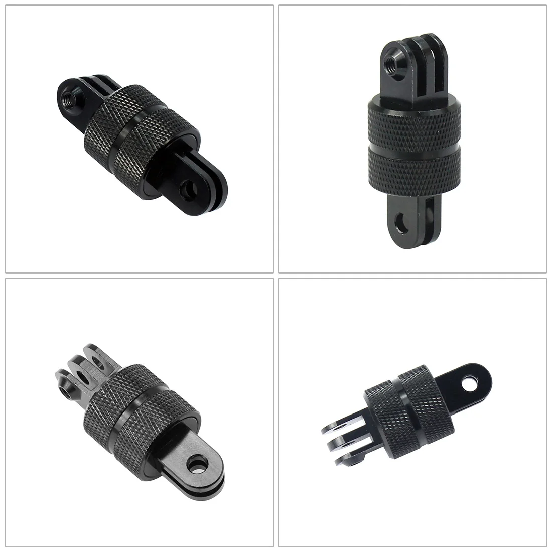 Алюминиевый двойной кронштейн для вспышки и вращающийся на 360 градусов адаптер