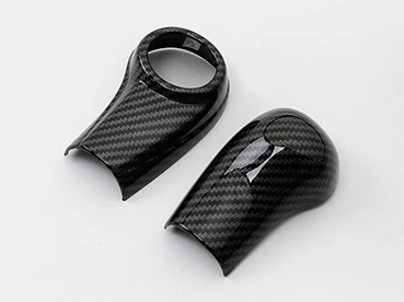 Style Левосторонняя ручка переключения передач ABS из углеродного волокна, крышка крышки наклейки для Honda HR-V HRV vezel на - Название цвета: Style