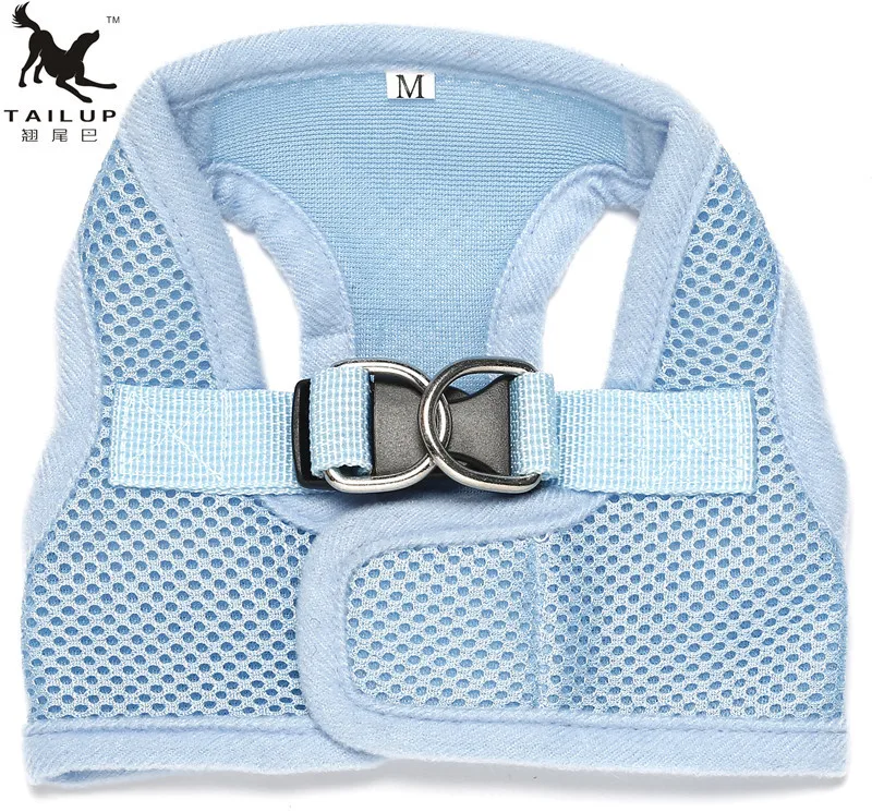 Регулируемый мягкий дышащий поводок для собак нейлоновый сетчатый жилет ошейник