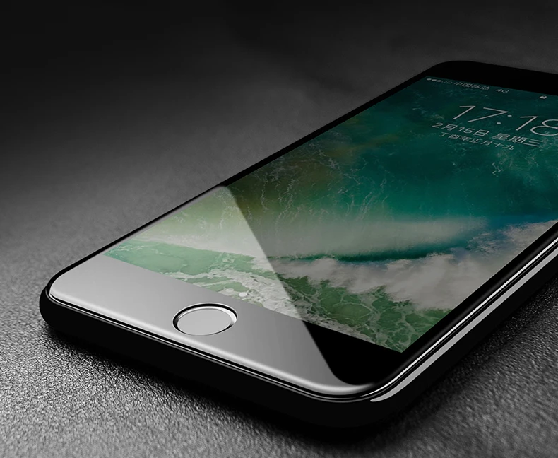 5D закаленное стекло с закругленными краями для iPhone 6 6s Plus 7 8, защитное стекло на весь экран для iPhone 8 7 Plus X