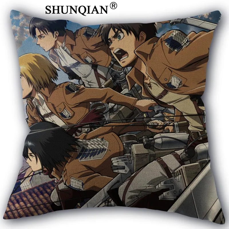 Новое поступление декоративная подушка атака на Титанов 45x45 см|attack on titan pillow|pillow