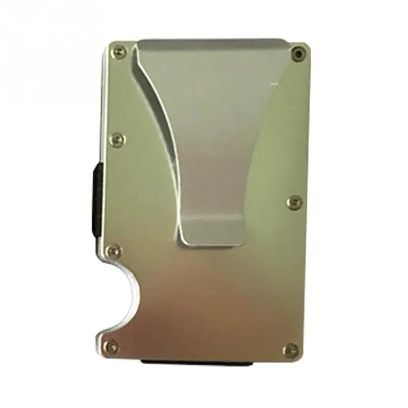 Чехол для ID кредитной карты Металлический кошелек Алюминиевый ультратонкий