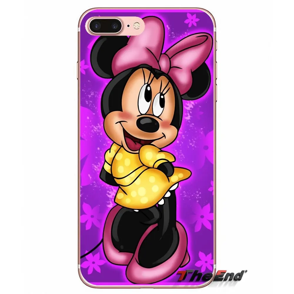 Для samsung Galaxy S2 S3 S4 S5 мини S6 S7 край S8 Plus Note 2 3 4 5 большое ядро Prime Минни Маус милая Мышь