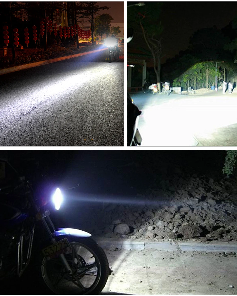 AcooSun светодиодные фары moto rcycle cree чип 30 Вт 4500Lm алюминий 6500 к фара мото cicleta IP67 Номинальная противотуманная фара