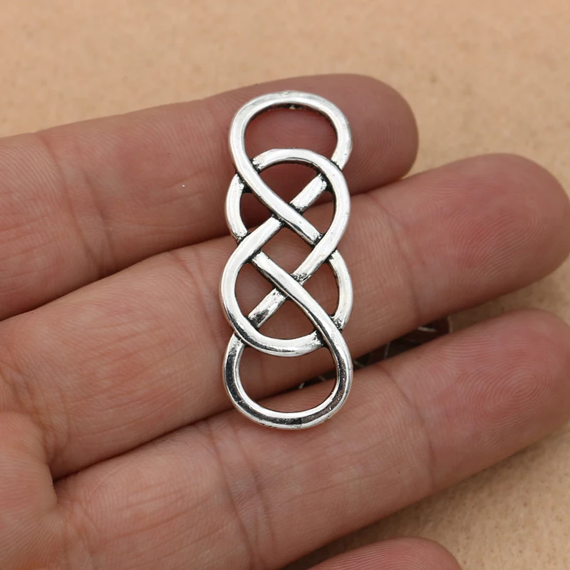 Подвески для сережек тибетские посеребренные 42 х15 мм 1-1 5 шт. | Украшения и