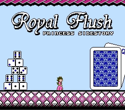 Игровая карта Royal Fluh Princess Side Story для 72-контактного 8-битного игрового игрока |