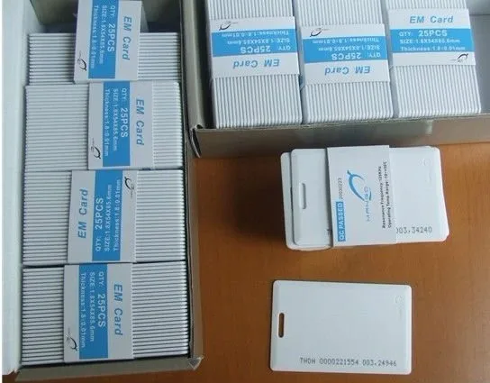 

RFID ID/EM card with 125kHz,1.8mm thick card, +min:100pcs