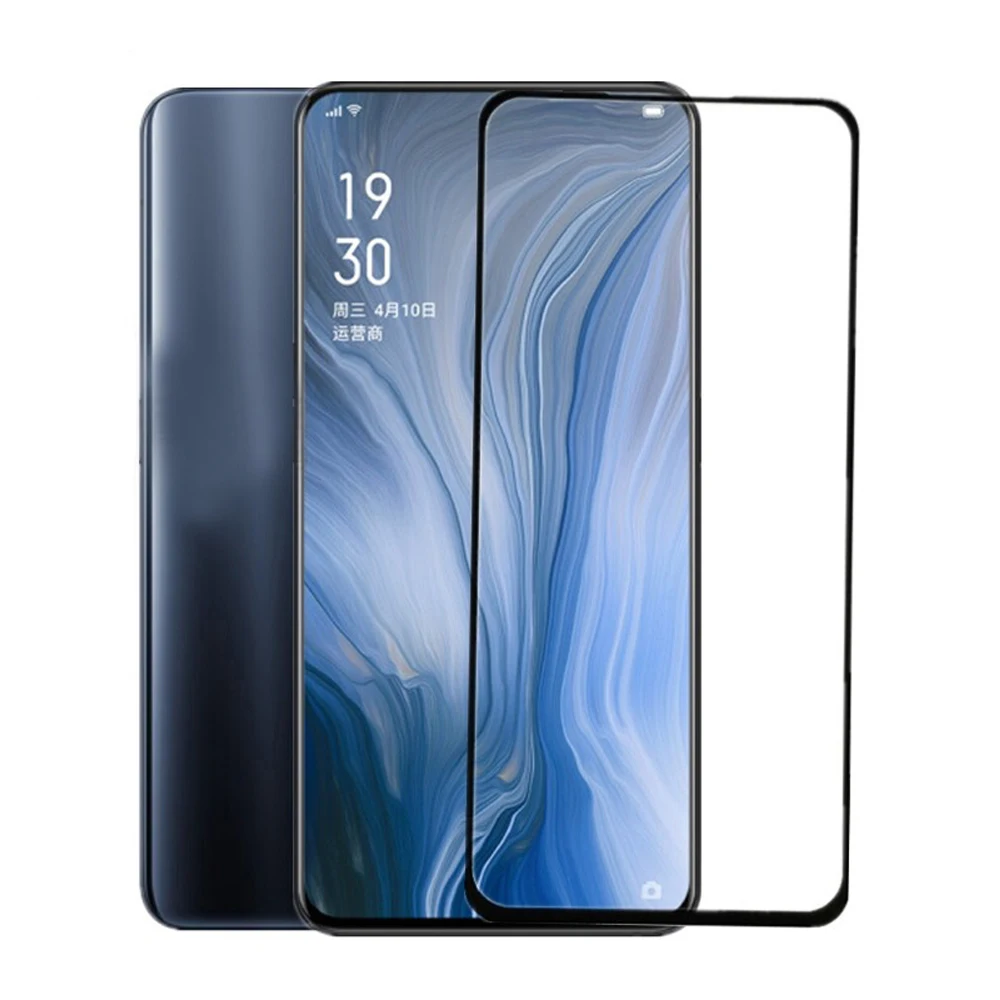 CCDZ изогнутое полноэкранное покрытие черное закаленное стекло для OPPO Reno Защита