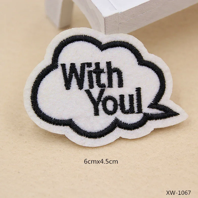 1Pc Badge Patch Embroidered Appliqued Motif Parches Iron On Patches For Clothes Stickers Dress Jeans Jacket Sewing Accessories | Дом и сад