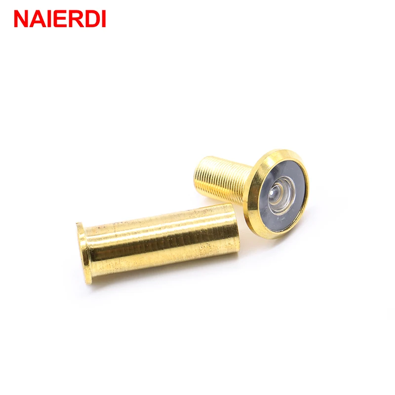 Naierdi deluxe 200 градусов удлинить Широкий формат глазок двери spyphole просмотра золото