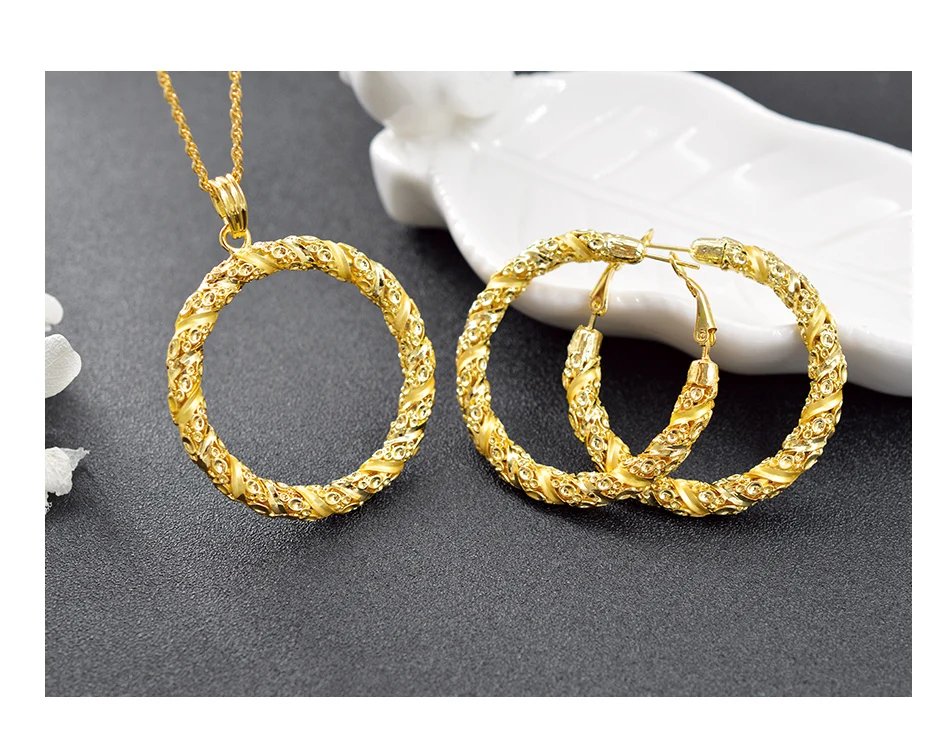 Sunny Jewelry, классические ювелирные изделия, большие ювелирные наборы для женщин, колье серьги кулон, вечерние, свадебные, круглые ювелирные изделия, подарок