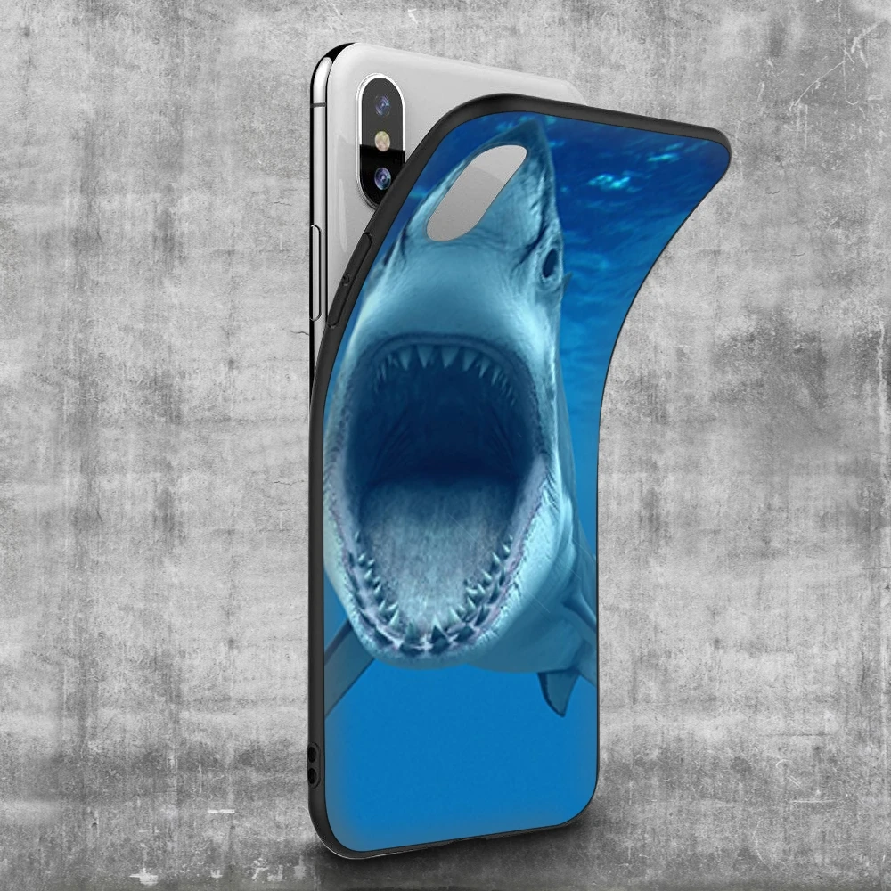 Чехол Lavaza с белой акулой для iPhone 11 Pro XS Max XR X 8 7 6 6S Plus 5 5s se | Мобильные телефоны и