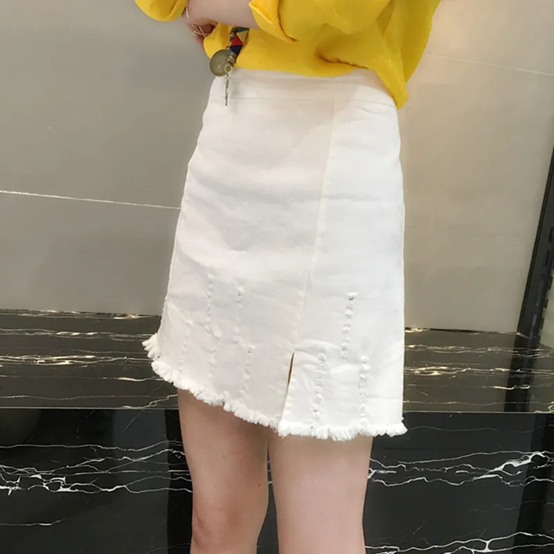 Women Long Sleeve Shirt Crop Top and Denim Skirt Two Piece Clothing Set 2020 Spring Summer New Fashion Dress Femme Work XT008 | Женская