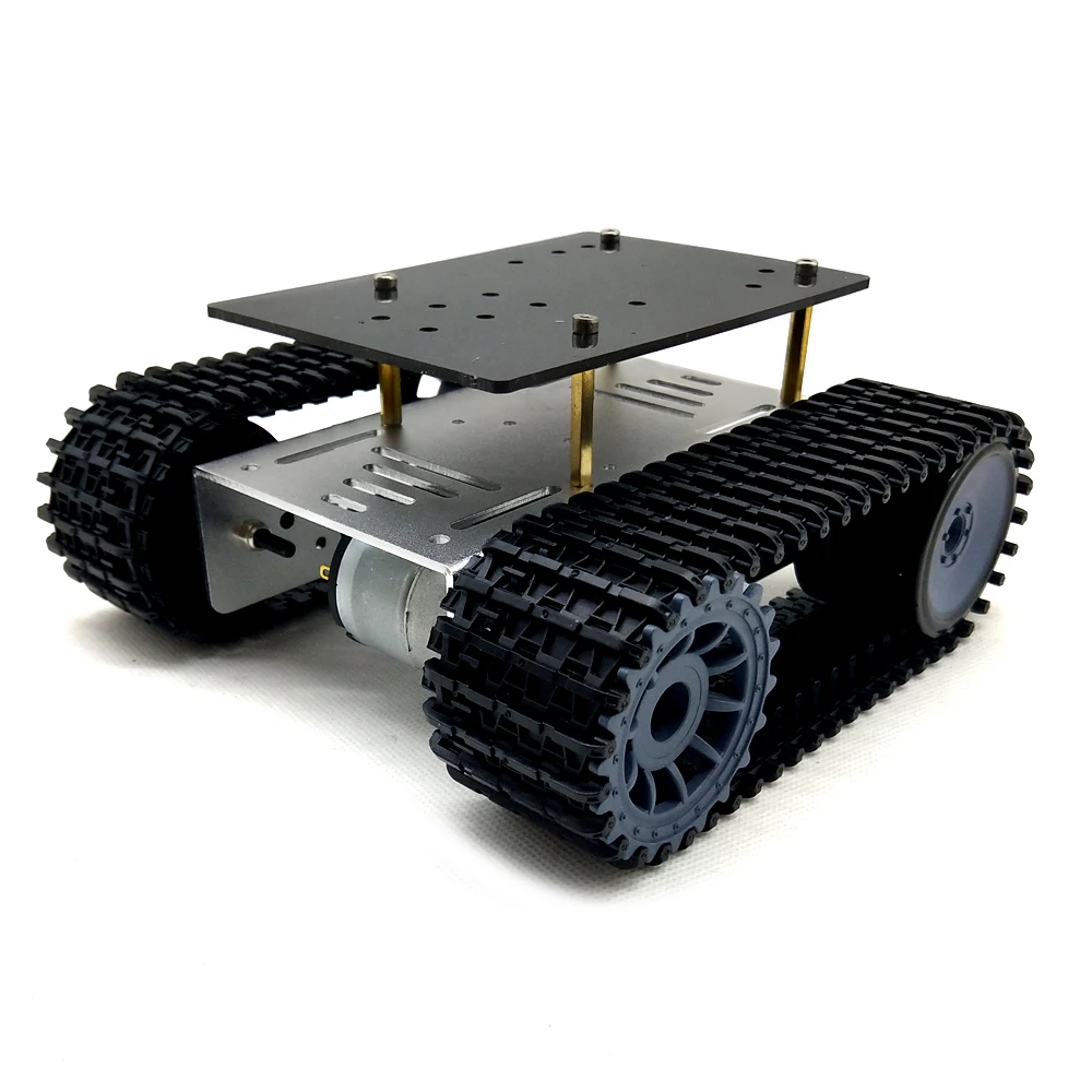 Мини T10 пластиковый трек умный танк для обучения демонстрации DIY робот Игрушечная