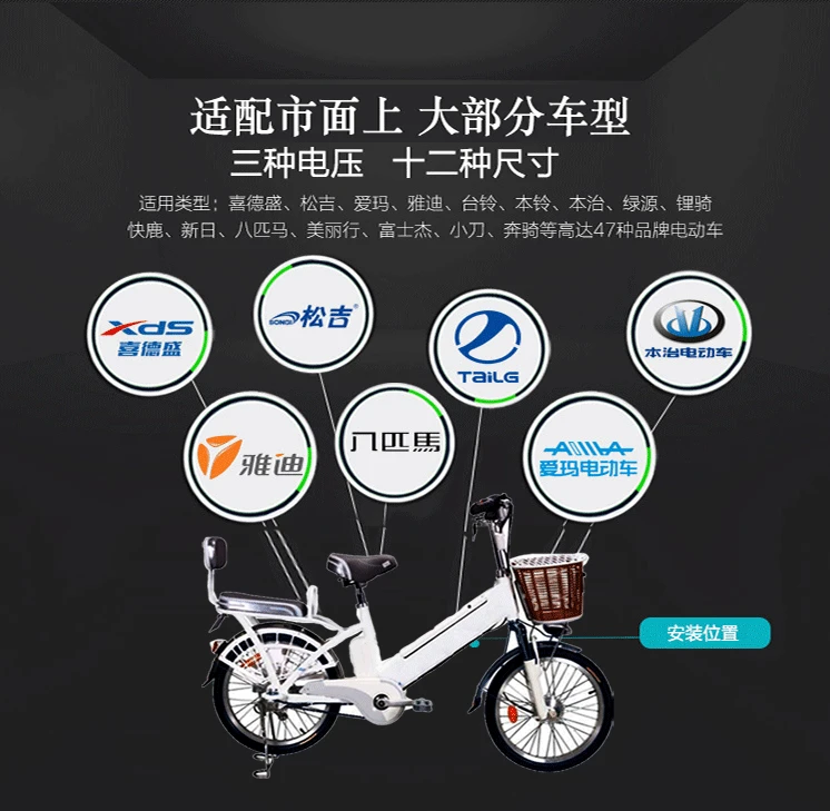 

High capacity 48V 12AH 12000MAH Li-ion Lithium ion Rechargeable chargeable built-in Batteries for Electric bikes Power source