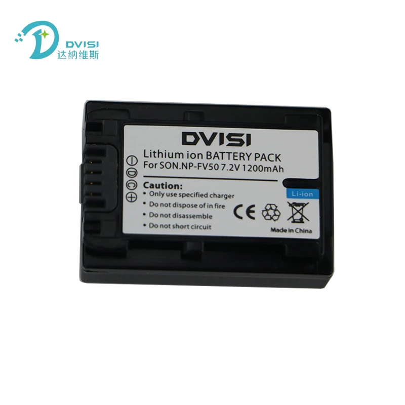 DVISI 3 шт./лот NP FV50 NPFV50 7.2в 1.2Ah камера батарея для Sony FV30 FV40 HDR CX150E CX170 FV70 FV100 FH50|camera