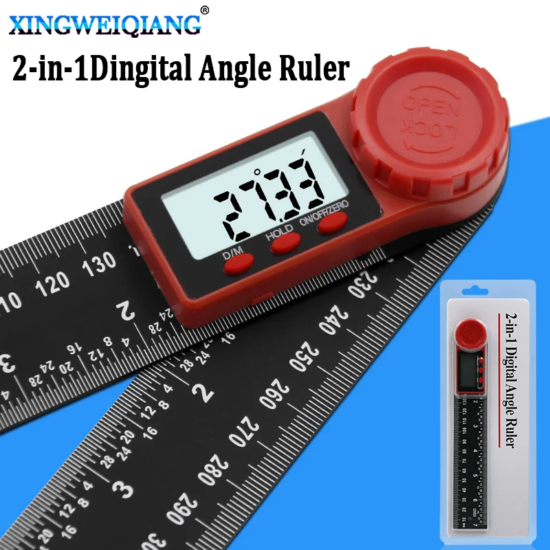 

200mm digital instrument angle inclinometer angle digital scale electronic goniometer protractor angle detector