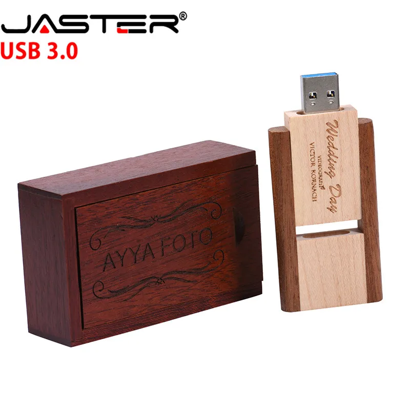 JASTER USB 3 0 вращающийся деревянный usb флешка Флешка 8 ГБ 16 32 карта памяти creativo