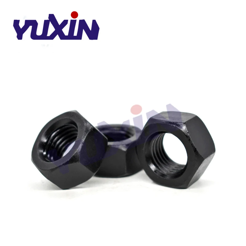 Бесплатная доставка DIN934 1000 шт. Метрическая резьба M2 M2.5 M3 M4 M5 M6 M8 Black Grade 8