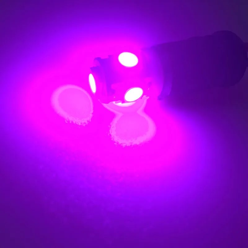 100 шт. T10 5SMD 5050 Автомобильный светодиодный авто светодиодные лампы 12 в 1 Вт ксеноновый Светильник лампы W5W 194 5 цветов, цвета: белый/голубой/красный/желтый/зеленый переменного тока 12V
